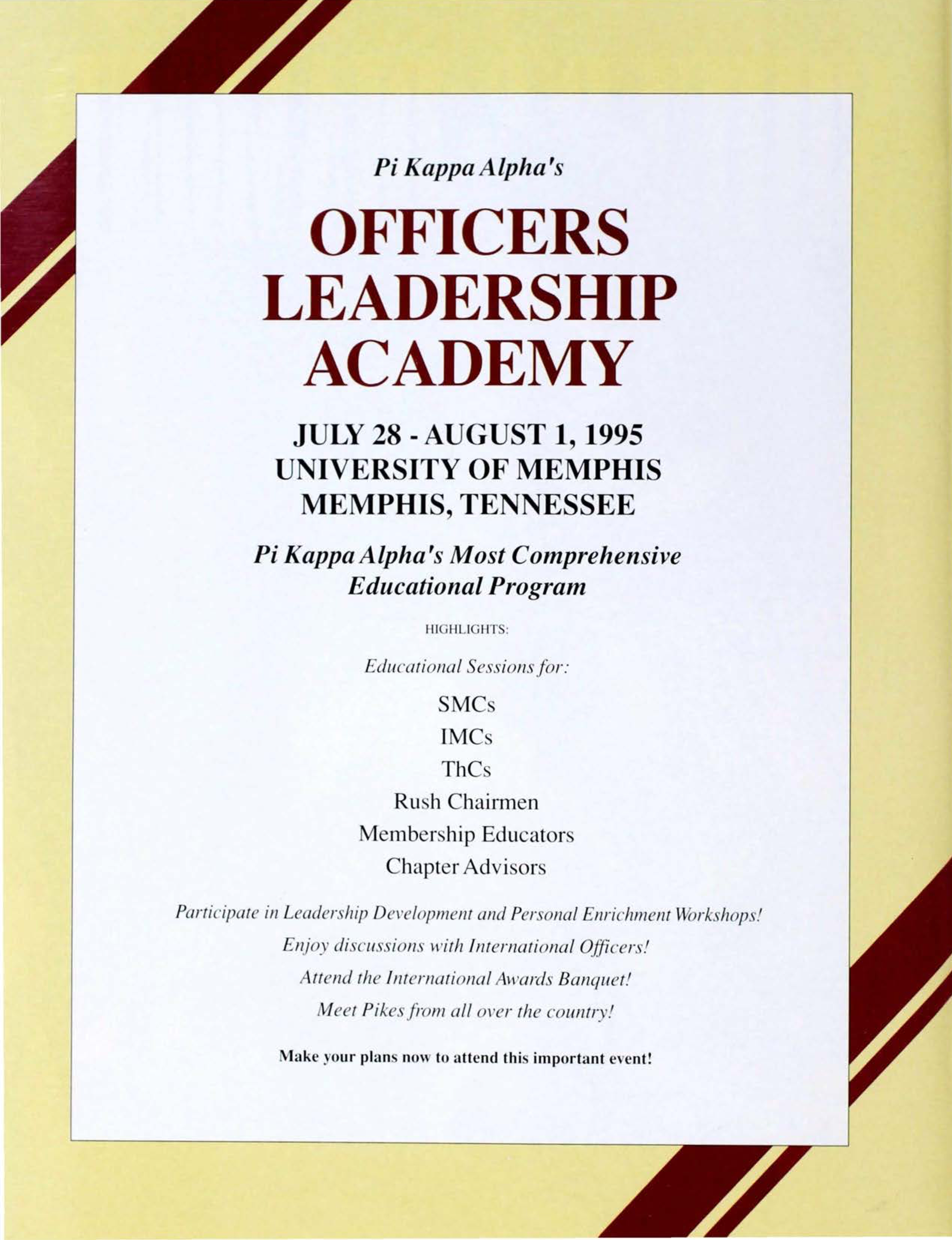 Pi Kappa Alpha's Officers Leadership Academy